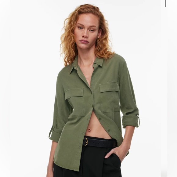 Babaton Utility Shirt NWOT- fits to size S and size M - Picture 1 of 3